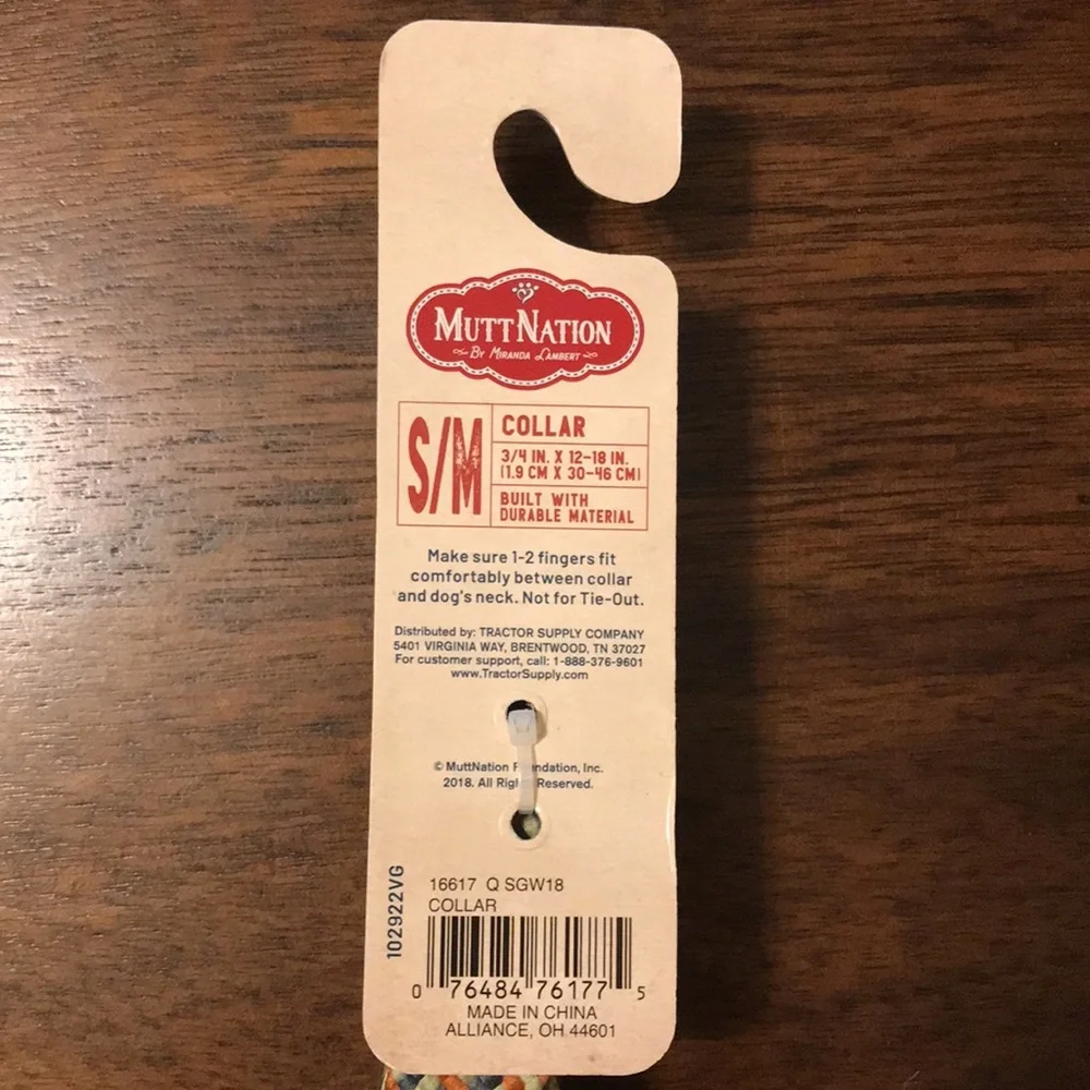 MuttNation  by Miranda Lambert Woven Dog Collar